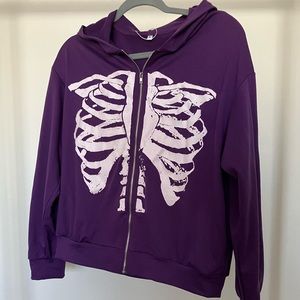 Purple Zip up Hoodie